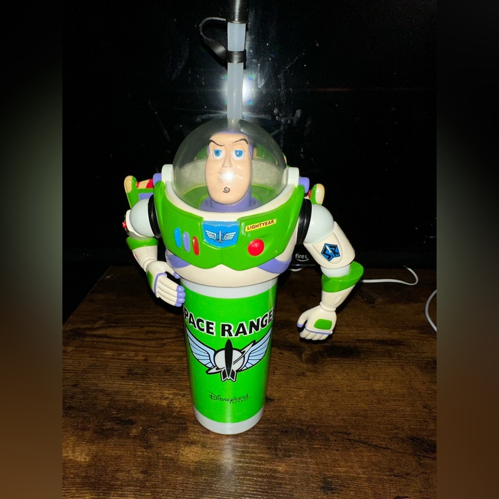 Walt Disney Park Toy Story Buzz LightYear Souvenir Refillable Bottle year 2003